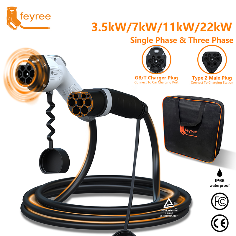 Feyree EV Charging Cable Type2 - Ev Charger Type 2 22Kw 32A 3 Phase 评论和价格